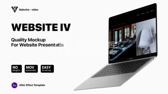 电脑应用网站展示AE模板