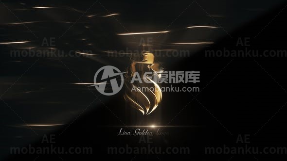 优雅金色标志AE模板