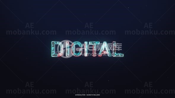 快速简洁标志展示AE模板