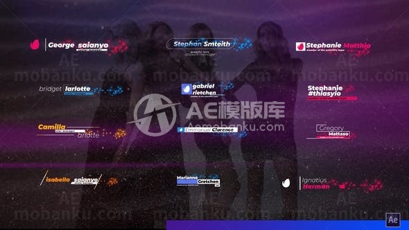 创意现代风格字幕包AE模板