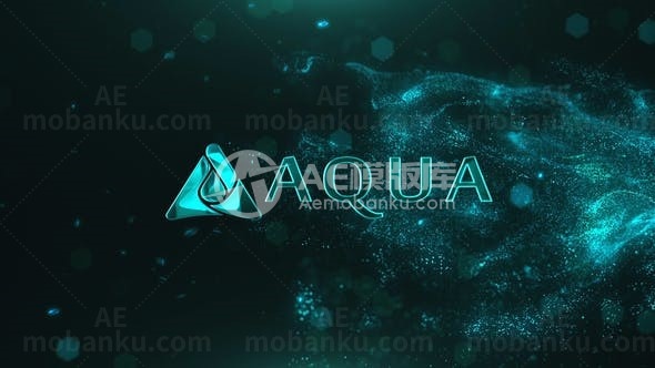 冲击抽象效果标志展示AE模板