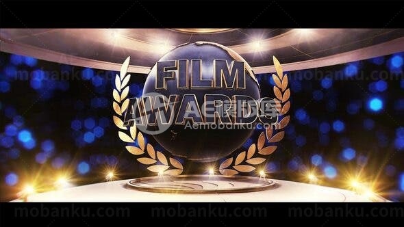 3D立体效果奖项标志AE模板