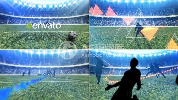 足球运动比赛片头AE模板