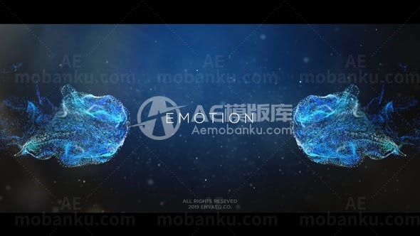 抽象空间粒子片头AE模板