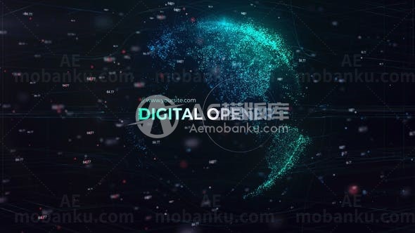 智能数字世界AE模板