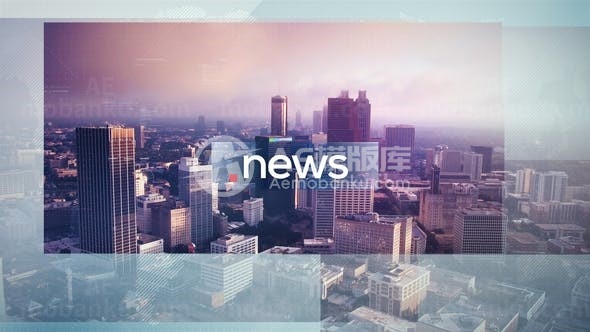 实时新闻栏目包AE模板