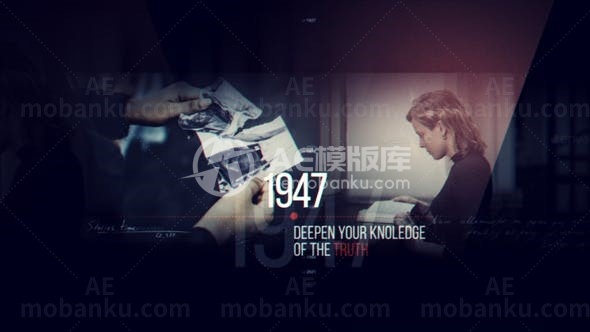 概念时间线变迁AE模板