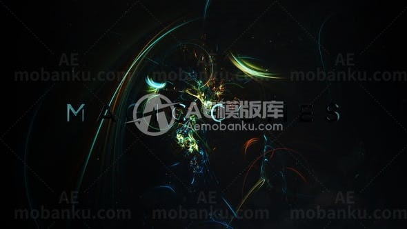 抽象背景影视标题展示AE模板