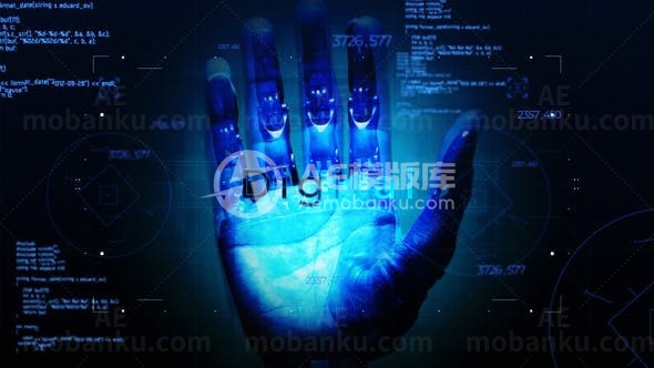 数字科技企业片头AE模板