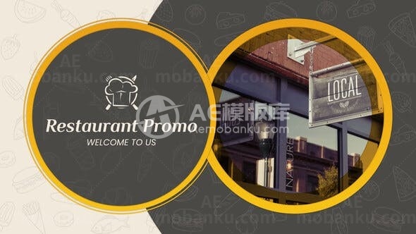 餐厅菜品图文价格宣传AE模板