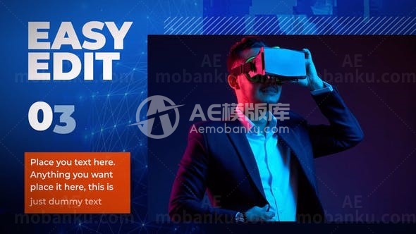 流动模式PTT展示幻灯片AE模板