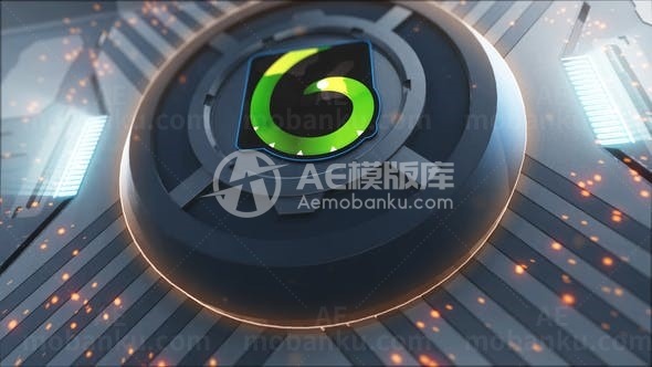 三维标志转场效果AE模板