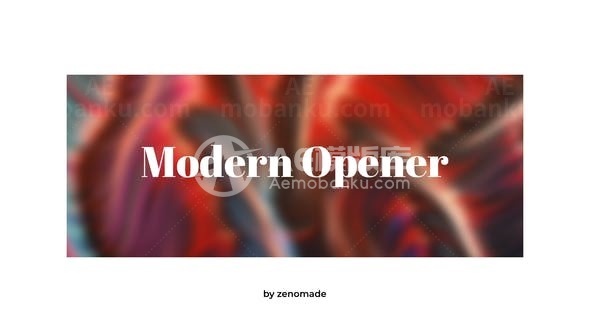 现代风格黑白字幕版式片头AE模板