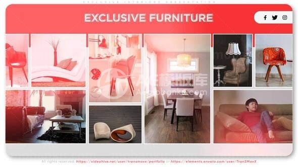 室内装饰设计效果展示AE模板