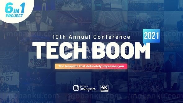 商业会议活动日程宣传AE模板