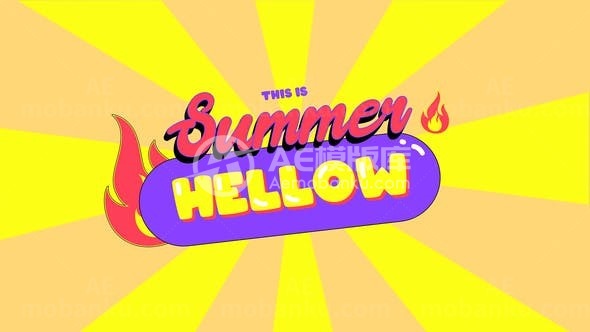 儿童栏目片头AE模板