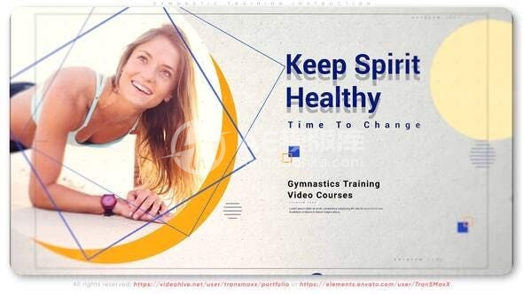 体操健身训练机构宣传AE模板