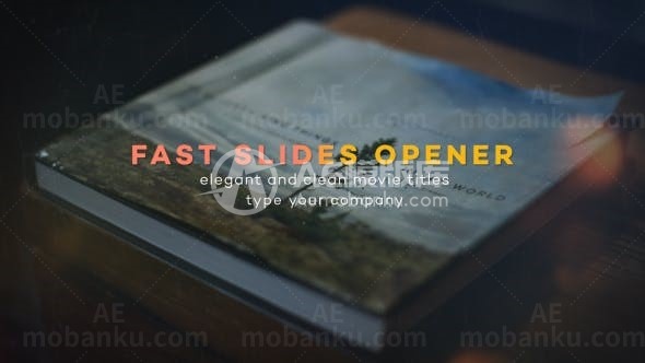 超快速图片切换标志展示AE模板