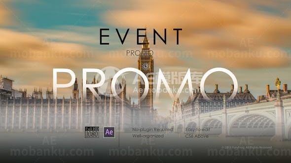 名人演讲活动宣传片AE模板