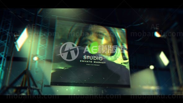 影视创意工作室标志AE模板