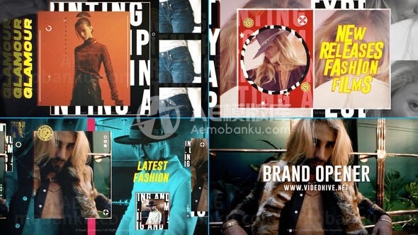 时尚品牌穿搭视频片头AE模板