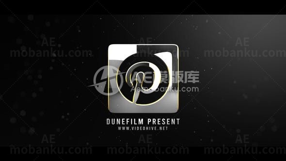 金属影视效果标志AE模板