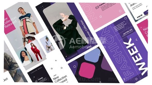 手机端时尚服装宣传AE模板