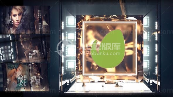 萨内立方体时尚动态片头AE模板