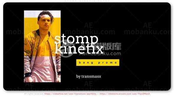 节奏动态时尚版式片头AE模板