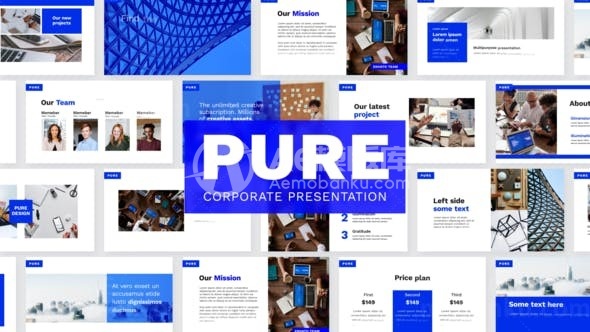 公司企业图文版式展示AE模板