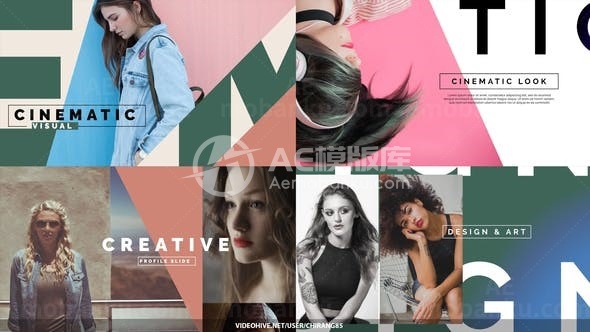 时尚平滑转场效果展示AE模板