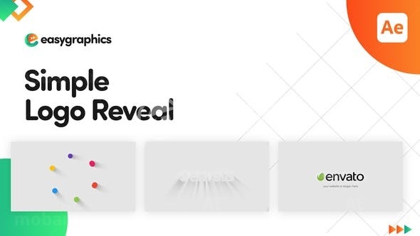 简单动态标志展示AE模板