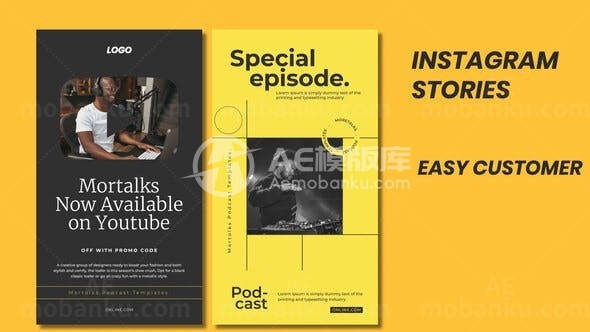 手机端杂志广告视频包AE模板