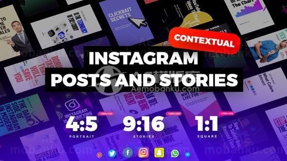 手机端杂志广告视频包展示AE模板