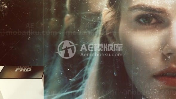 网格翻转切换效果视频展示AE模板