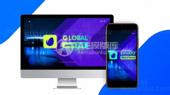 全球商务活动演讲宣传推广AE模板