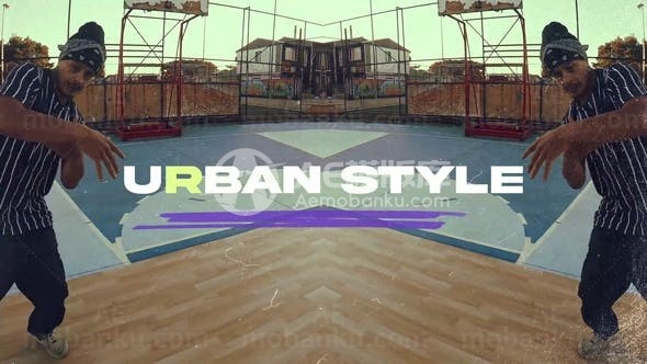 快速节奏杂渍效果城市片头AE模板