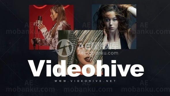 动感桀纣时尚风格图片视频片头AE模板