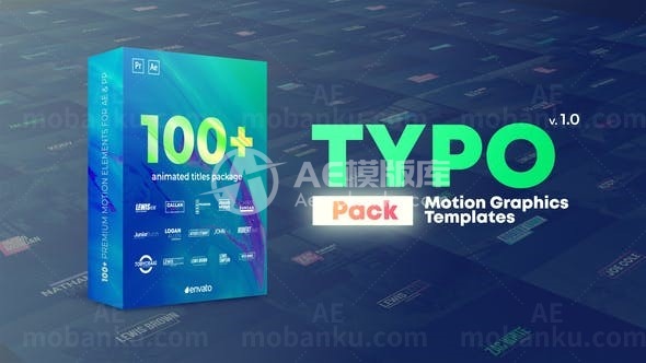 时尚简约字幕包AE模板