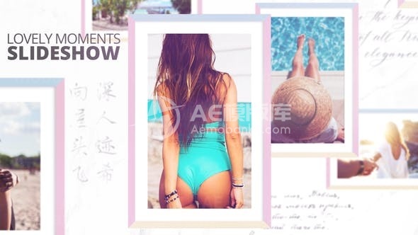 浪漫温馨照片幻灯片AE模板