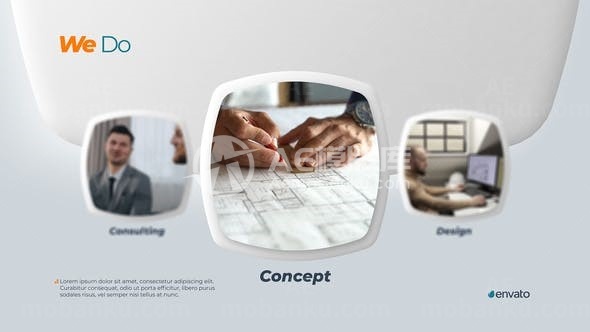 现代明亮风格商业企业宣传展示AE模板