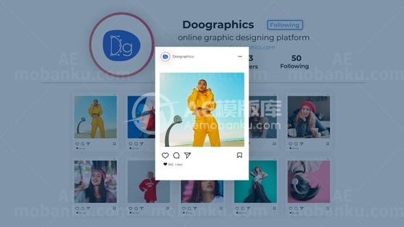 个人主页推广宣传促销展示AE模板