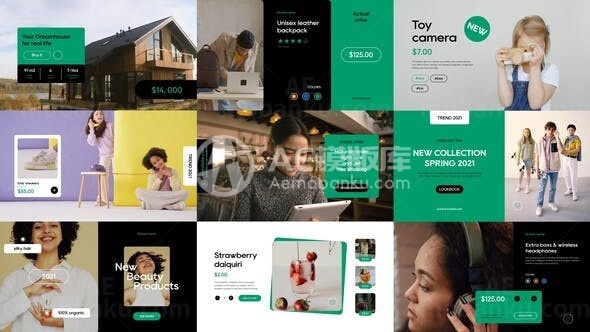 在线商店产品销售宣传促销AE模板