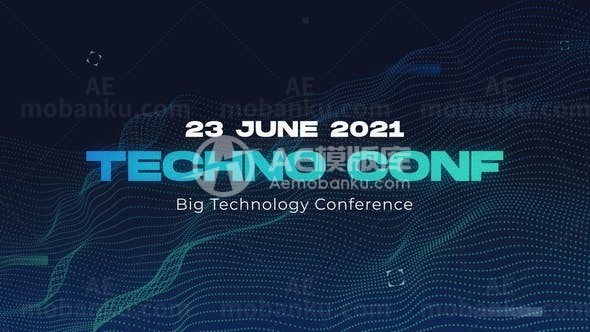 数字会议推广宣传展示AE模板