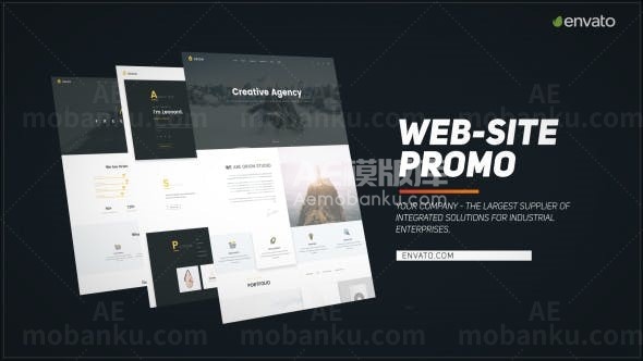 简单网站推广宣传促销视频AE模板