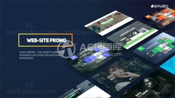 简单网站推广宣传促销视频AE模板