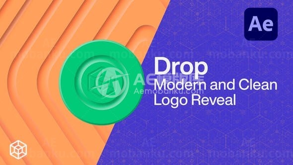 现代风格简洁标志展示AE模板