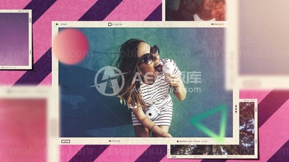 现代风格图片空间悬浮效果幻灯片AE模板