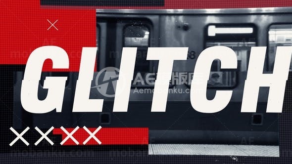 快速故障效果动态城市片头AE模板