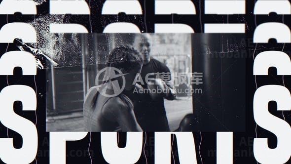 现代风格节奏体育运动片头AE模板